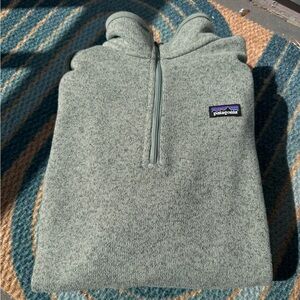 Patagonia Better Sweater 1/4 Quarter Zip Jacket Verdigris size Medium